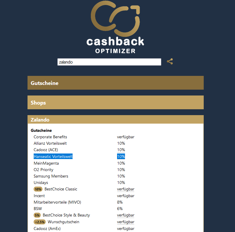 Cashback Optimizer